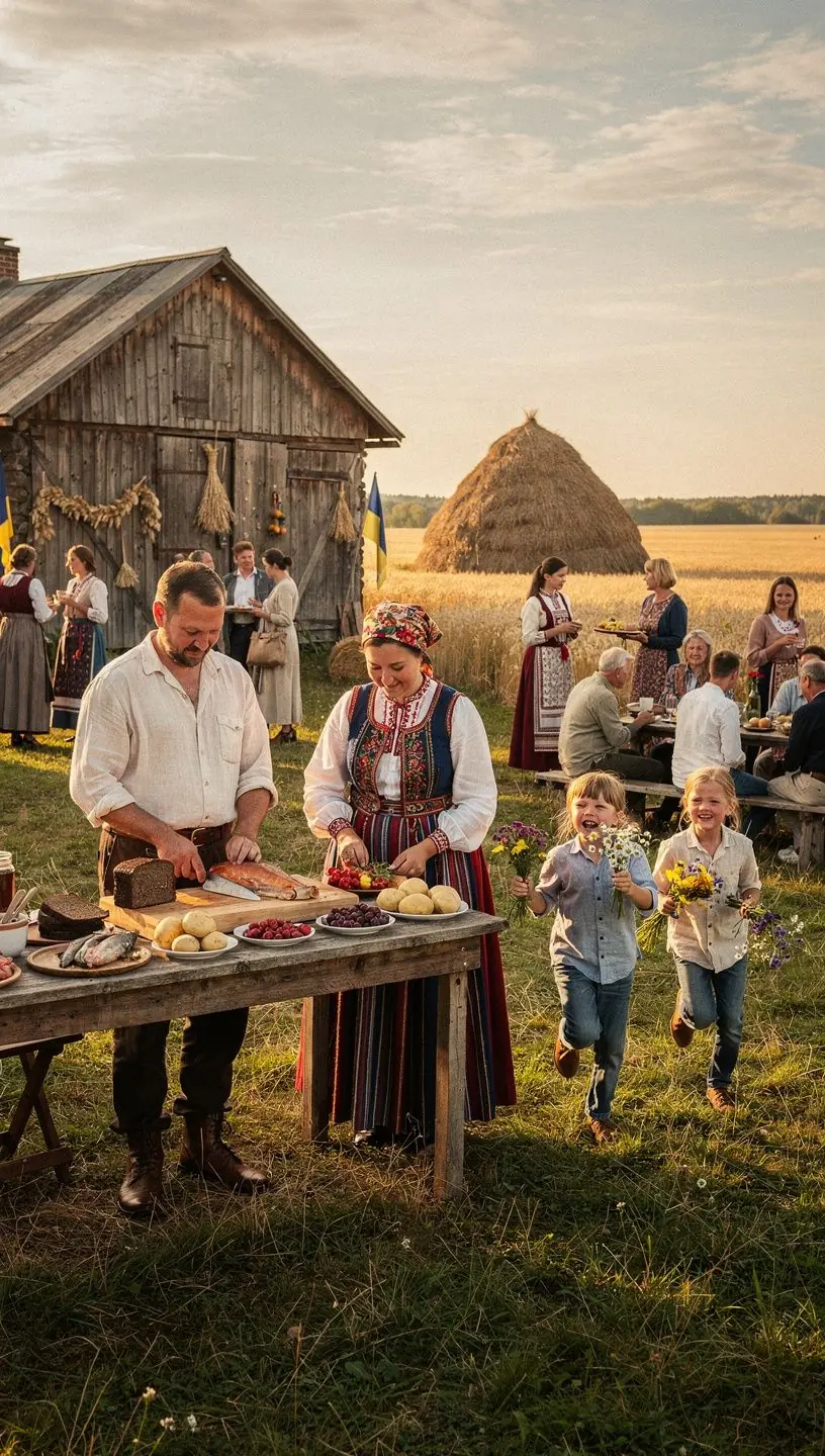 Eesti kaunis maastik, kus on näha metsad ja järved, ideaalne saabumise päevade planeerimiseks.